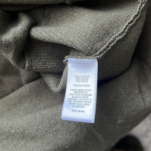 Express Green Strappy Open Back Sweater - Picture 4 of 6